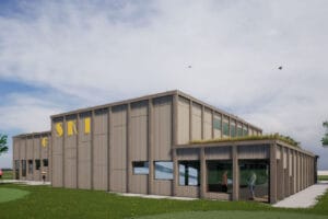 Sportpaviljoen sportgebouw lage land Prinsenland Rotterdam